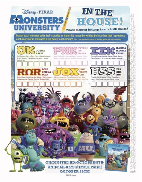 fraternity monsters university|monsters university all teams.